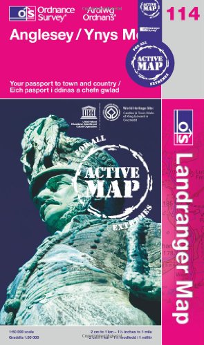 Beispielbild fr Anglesey / Ynys Mon (OS Landranger Map Active): Sheet 114 (OS Landranger Active Map) zum Verkauf von WorldofBooks
