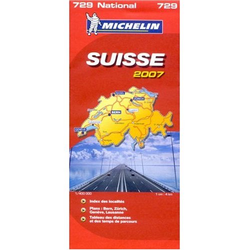 9780320039898: Michelin Map No. 729 Switzerland, Scale 1:400,000 (Michelin Guides)