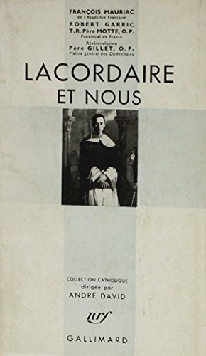 Stock image for Lacordaire Et Nous for sale by Isaiah Thomas Books & Prints, Inc.