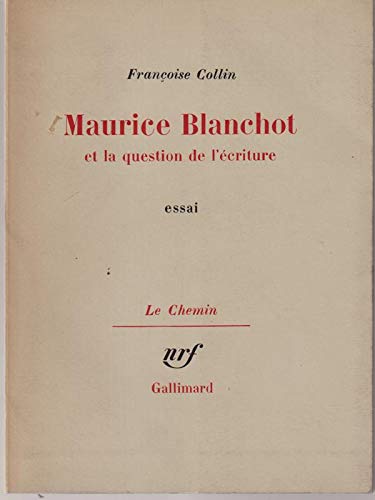 9780320063312: Maurice Blanchot Et La Question De L'ecriture