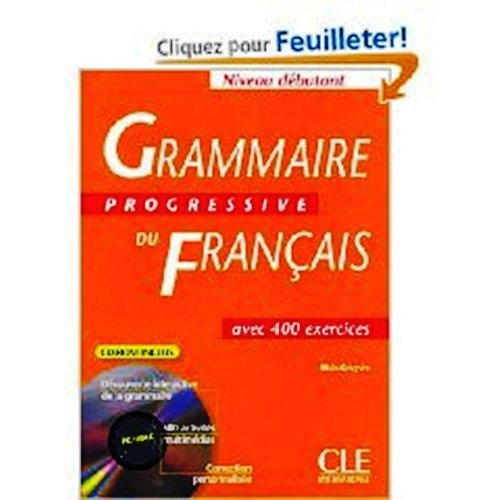 9780320070525: Grammaire progressive du francais : Avec 400 exercices, niveau debutant avec CD ROM (French Edition)