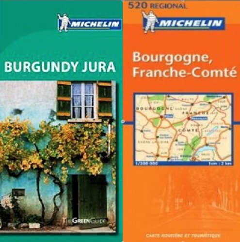 9780320080739: Michelin Green Guide Burgundy Pack - Burgundy / Jura Guide plus Map