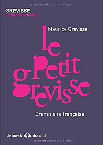 9780320085123: Le Petit Grevisse : Grammaire francaise (French Edition)
