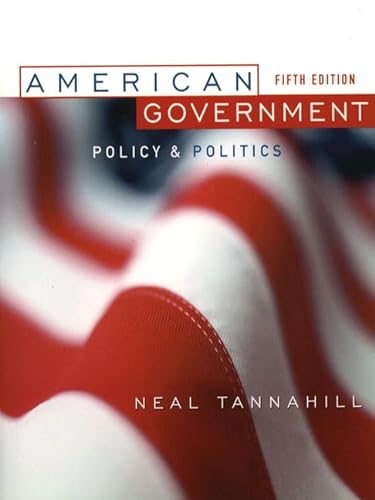 Beispielbild fr American Government: Policy and Politics zum Verkauf von Wonder Book