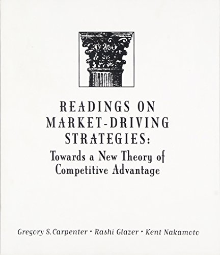 Stock image for Readings On Market-Driving Strategies - Towards A New Theory Of Competitive Advantage for sale by Basi6 International