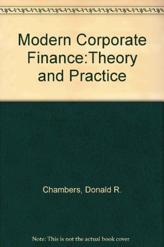 Stock image for Modern Corporate Finance: Theory and Practice (2nd Edition) for sale by HPB-Red