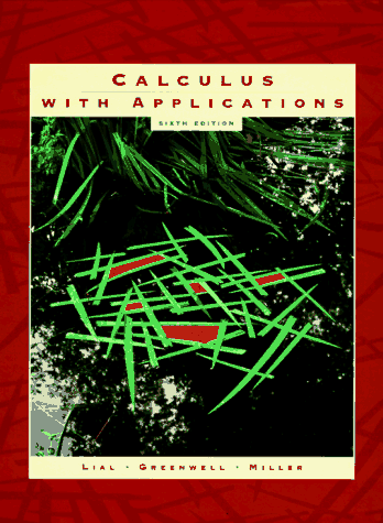 9780321016317: Calculus with Applications (6th Edition)