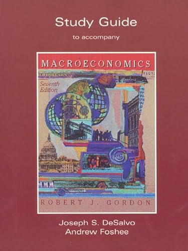 Beispielbild fr Study Guide to Accompany Macroeconomics zum Verkauf von HPB-Red
