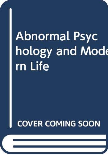 Abnormal Psychology and Modern Life (9780321018304) by Robert C. Carson; James Butcher; Susan Mineka