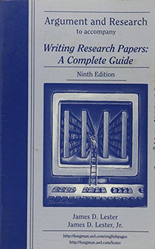 Stock image for Argument and Research to accompany Writing Research Papers: a complete guide, ninth edition for sale by RiLaoghaire