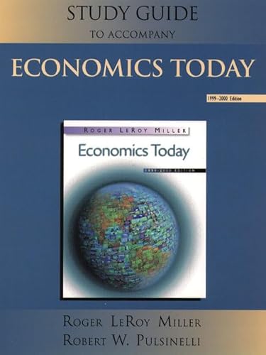 Stock image for Study Guide to Accompany Economics Today: 1999-2000 Edition for sale by a2zbooks