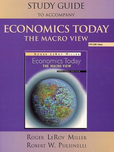 Stock image for Study Guide to Accompany Economics Today: The Macro View, 1999-2000 for sale by The Book Cellar, LLC
