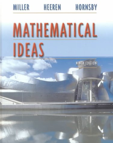 Imagen de archivo de Mathematical Ideas a la venta por Better World Books