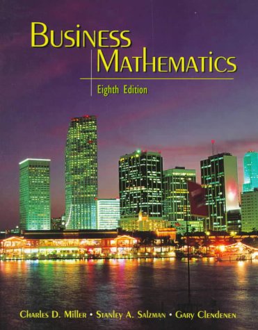 Imagen de archivo de Business Mathematics (8th Edition) a la venta por HPB-Red