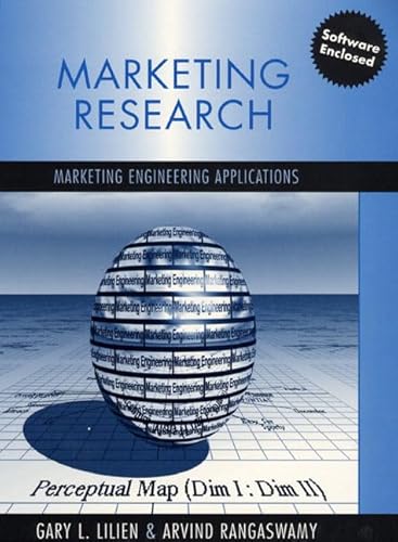 Marketing Research: Marketing Engineering Applications (9780321046468) by Lilien, Gary L.; Rangaswamy, Arvind