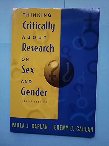 Imagen de archivo de Thinking Critically about Research on Sex and Gender (2nd Edition) a la venta por Dunaway Books