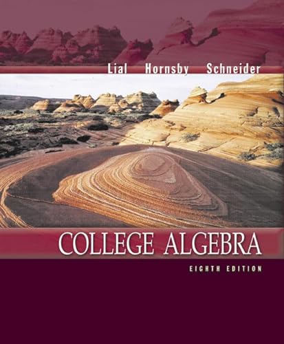 9780321056580: College Algebra (8th Edition)