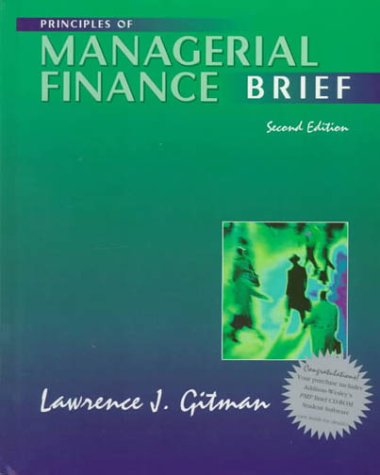 Imagen de archivo de Principles Of Managerial Finance - Brief a la venta por Basi6 International