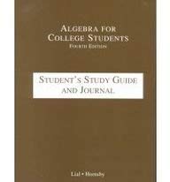 Algebra for Students (9780321062130) by Lial, Margaret L.; Hornsby, E. John; Cole, Jeffery A.