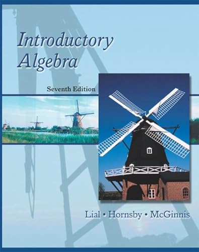 Beispielbild fr Introductory Algebra (7th Edition) zum Verkauf von Hawking Books