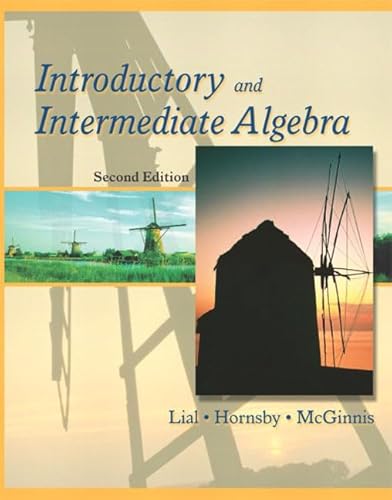 9780321064615: Introductory and Intermediate Algebra