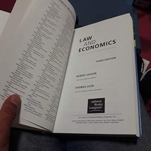 Imagen de archivo de Law and Economics a la venta por Better World Books