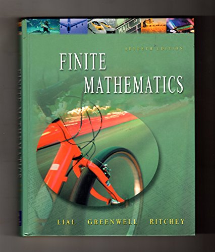 Beispielbild fr Finite Mathematics (7th Edition) zum Verkauf von Books From California