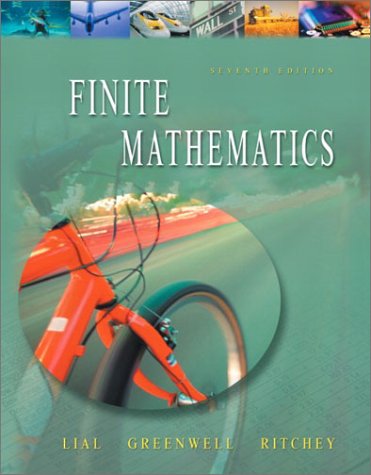 Stock image for Finite Mathematics (7th Edition) for sale by Books From California