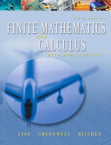 9780321067159: Finite Mathematics and Calculus with Applications