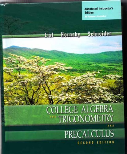 Imagen de archivo de College Algebra and Trigonometry and Precalculus a la venta por ThriftBooks-Dallas