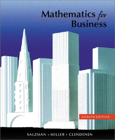 9780321069207: Mathematics for Business