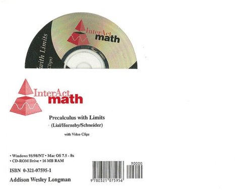 Precalculus with Limits (Interact Math) (9780321075956) by Lial; Hornsby; Schneider