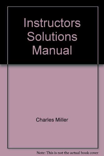 9780321076045: Instructors Solutions Manual