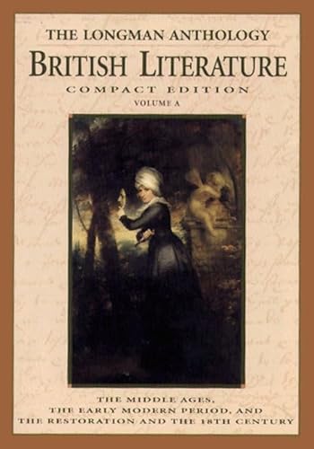 9780321076724: The Longman Compact Anthology of British Literature, Volume A
