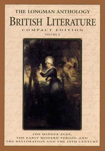 9780321076724: The Longman Compact Anthology of British Literature (Volume A)