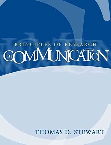 Imagen de archivo de Principles of Research in Communication a la venta por BooksRun
