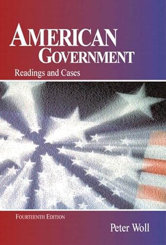 Beispielbild fr American Government: Readings and Cases (14th Edition) zum Verkauf von Wonder Book