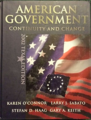 Stock image for American Government: Continuity and Change for sale by HPB-Red