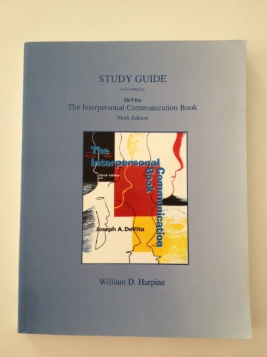 Stock image for Interpersonal Communication Book: Study Guide for sale by Reuseabook