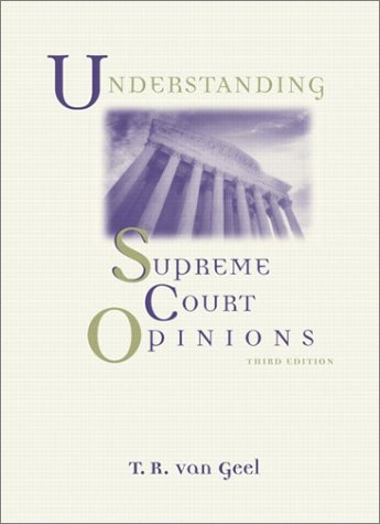 Beispielbild fr Understanding Supreme Court Opinions zum Verkauf von Better World Books