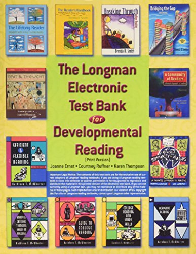 Imagen de archivo de The Longman Test Bank for Developmental Reading. a la venta por HPB-Red