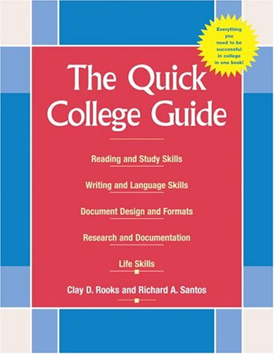 Stock image for The Quick College Guide : Reading, Writing, and Studying for sale by Better World Books