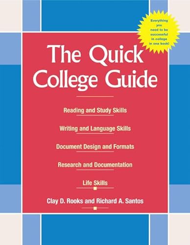 Stock image for The Quick College Guide : Reading, Writing, and Studying for sale by Better World Books