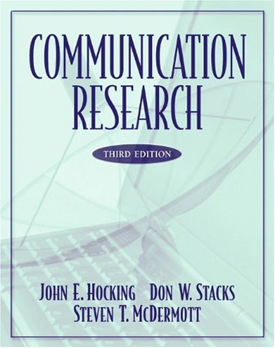 Beispielbild fr Communication Research zum Verkauf von ThriftBooks-Dallas