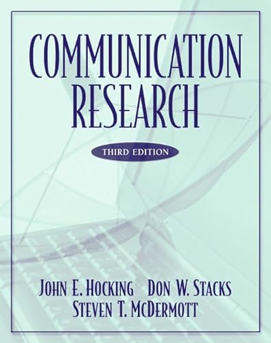 9780321088079: Communication Research (3rd Edition)