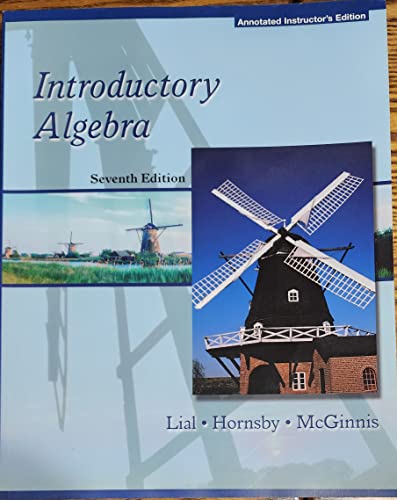 Stock image for Annotated Instructor's Edition (Introductory Algebra) for sale by HPB-Red