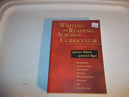 Stock image for Writing and Reading Across the Curriculum for sale by Better World Books