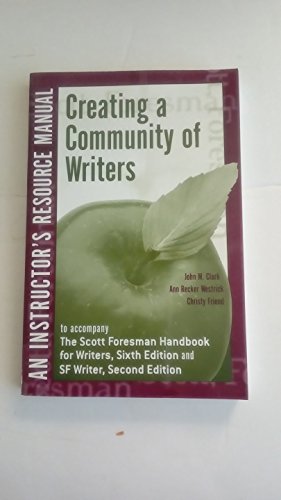 Creating a Community of Writers: An Instructor's Resource Manual