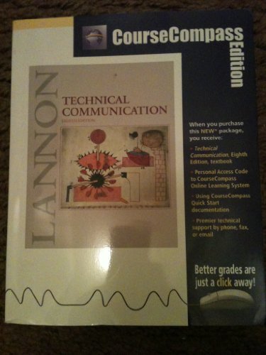 9780321098542: Technical Communication, Coursecompass Edition