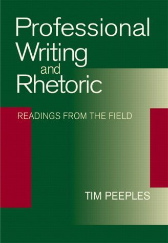 Imagen de archivo de Professional Writing and Rhetoric: Readings from the Field a la venta por SecondSale